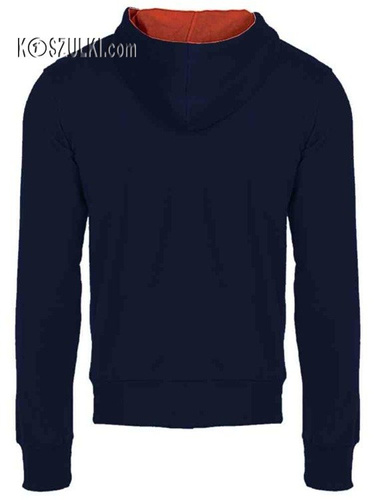 Bluza Kontrast Granatowo-czerwona