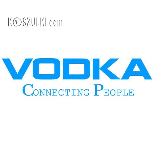 Bluza z kapturem Vodka biała
